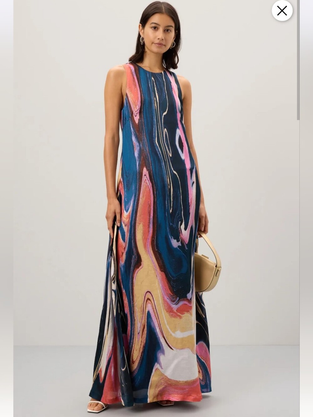 DEREK LAM 10 CROSBY INAYA SLEEVELESS MAXI  SIZE 4 MSRP $650